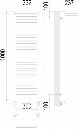 Аврора с/п П20 300х1000 Полотенцесушитель  TERMINUS Бор - фото 3