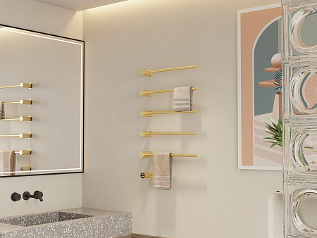 Аккорд П5 500х800 электро Полотенцесушитель TERMINUS Брашированное золото Бор - фото 5 Аккорд П5 500х800 электро Полотенцесушитель TERMINUS Брашированное золото Бор - фото 5