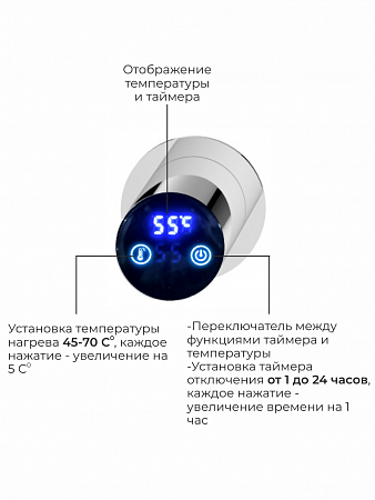 Аккорд П5 500х800 электро Полотенцесушитель TERMINUS Нержавеющая сталь Бор - фото 4 Аккорд П5 500х800 электро Полотенцесушитель TERMINUS Нержавеющая сталь Бор - фото 4